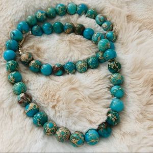 All natural beaded necklace